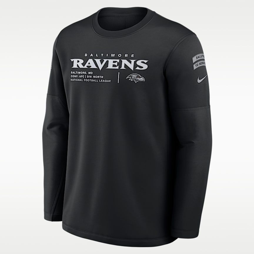 Baltimore Ravens Sideline Anorak Men's Nike NFL 1/2-Zip Hooded
